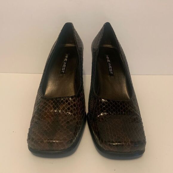 Nine West snake skin dress pumps - Picture 3 of 5